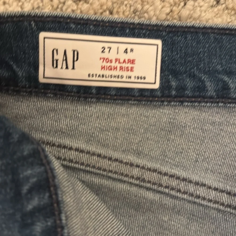 Gap 70s high rise jeans sz 27 - Picture 2 of 3